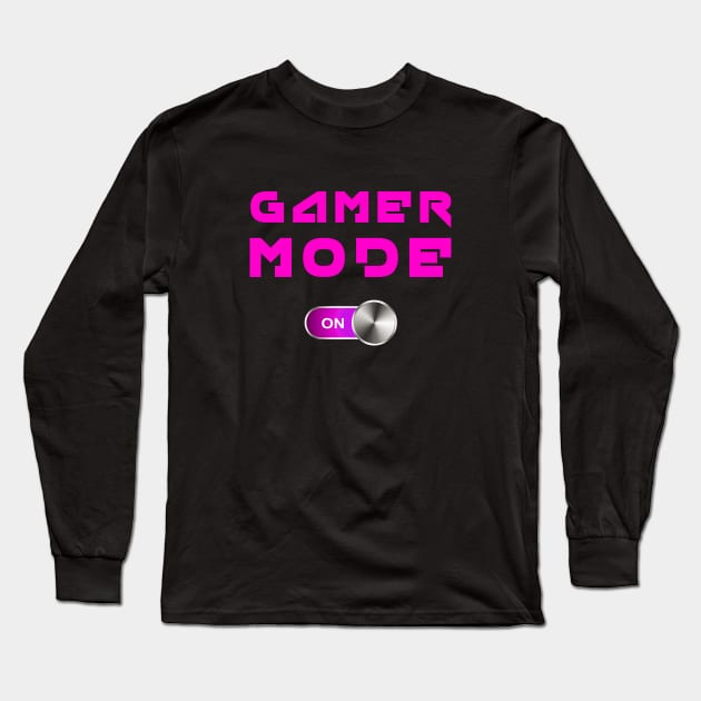 GAMER MOD ON - from the 90s pink fluo Long Sleeve T-Shirt by BACK TO THE 90´S